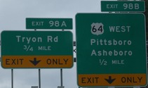 US 1 Exit 98B, Cary, NC