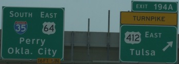 I-35 Exit 194A, OK
