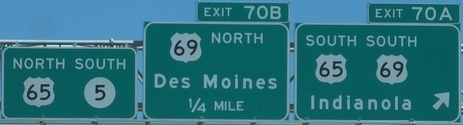 Iowa 5 Exit 70, IA