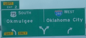 I-244 Exit 2, OK
