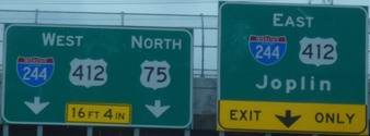 US 75/US 412/I-244 Tulsa, OK