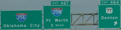 I-35E Exit 464, TX