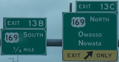 I-244 Exit 13, OK