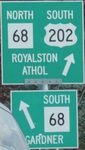 At MA 68 in Templeton