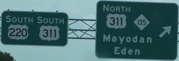 US 220/US 311 split NC