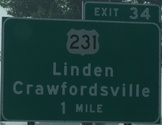 I-74 Indiana Exit 34