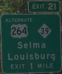 US 264 Exit 21, NC