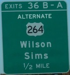 US 264 Exit 36, NC