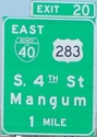 I-40 Exit 20 Oklahoma