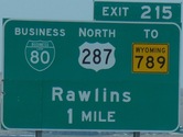 I-80 Exit 215, WY