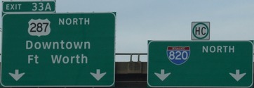 I-820 Exit 33A, TX