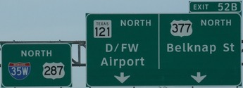 I-35W Exit 52B, TX