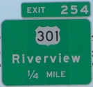 I-75 Exit 254 near Tampa, FL