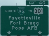 I-95 Exit 40, Fayetteville, NC