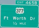 I-35E Exit 465B, TX