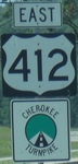 West end of Cherokee Turnpike in OK